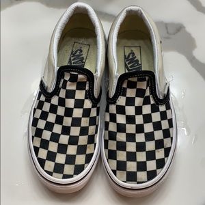 Kids classic slip in checker vans